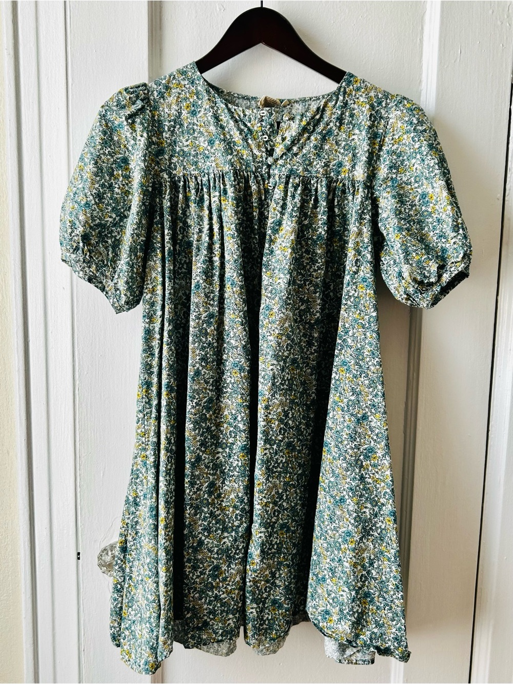 Oak meadow Andie Puff-Sleeve Mini Dress in small